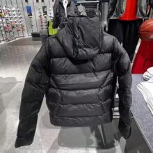 Nike JORDAN Men's Cotton Jacket, Loose Fit, New Winter Style, Warm And Water-Repellent Cotton Coat - Black - View 2