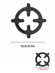 Soporte de acero inoxidable para cafetera, estante para cafetera - Soporte redondo para estufa de gas, soporte multifuncional para cafetera Moka y espresso, adecuado para estufa de gas, accesorios de cocina, accesorios de café