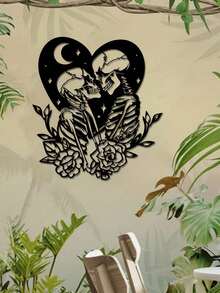 1件哥特式骷髅金属墙饰，适用于卧室、客厅、玄关 - 骷髏戀人 - 查看 5