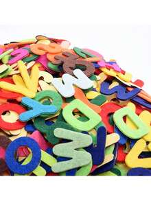 26pcs Felt Letter Stickers, DIY Self-Adhesive Felt Letters, Suitable For Back To School, DIY Decorative Stickers, Birthday, Party Background, Party Favors - Nhiều màu - Xem 6