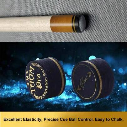 14mm Black Professional Billiard Cue Tip, Suitable For Professional And Amateur Billiard Enthusiasts