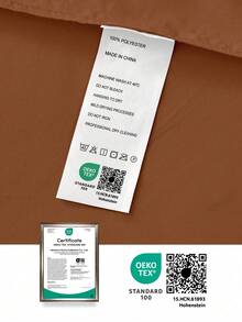 2/3件套纯色床笠，9.85英寸/25厘米深口袋床垫保护套，柔软透气，适用于单人床、双人床、大号床、特大号床，可机洗，通过Oeko-Tex认证，摩卡棕色 - 摩卡棕 - 查看 10