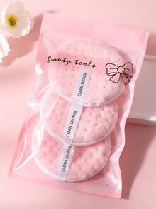 3pcs Reusable Makeup Remover Pads | Soft Washable Microfiber Cloth | Gentle Cleansing Pads For Face And Eyes - Multicolor - View 15