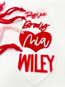 Valentines Day Heart Tags,Valentines Basket,Personalized Name Tag,Valentine Heart Gift Tag,Letter Heart Tag,Retro Letters,Cut File, Laser Files, Laser File,Valentine's Tag,Give Him, Give Her A Gift. - R-heart-shaped Label - View 12