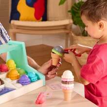 NEW Ba Education Ice Cream Toys for Play Ice Cream Set Ice Cream Stand for Toddlers Ice Cream Playset 3 Years + My Ice Cream Shop - como en la foto - Ver 2