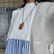 Natural Fruit Necklace Pendant Sweater Chain Clavicle Chain - 長橡果(每個都有差別的哦) - 查看 2
