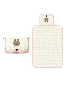 1pc Portable Baby Diaper Changing Pad, Cute Cartoon Rabbit/Bear Pattern Diaper Changing Mat, 0-3 Years Old Multi-Function Diaper Bag, Suitable For Travel And Outdoor, Newborn Gift; Lightweight, Can Be Used As Baby Stroller, Car Or Handbag Diaper Accessory. - Multicolor - View 12