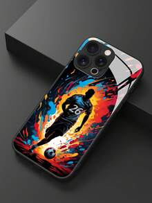 1个可定制足球主题手机壳，兼容苹果17 Pro Max/16 Pro Max/15 Pro/14 Plus/13 Pro/12 Pro Max/11/XS Max/8/7/6 Plus、S24 Ultra/S25 Ultra，以及红米手机。采用防指纹TPU液态全包软壳和钢化玻璃材质，防震防刮。 - 黑色 - 查看 5