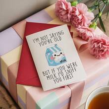 1张趣味爱情生日贺卡 | 含信封，浪漫爱情告白卡，送给男友/女友，可爱甜蜜祝福卡