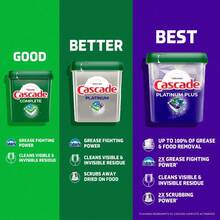 Cascade Fresh Scent Complete Pods Dishwasher Detergents, All-In-1 Dishwasher Pods For Spotless Dishes & Glasses, Fresh Scent Formula For Clean & Shiny Results, Dishwasher Detergent Pods For Tough Grease & Food Residue, Convenient Pods For Home, Apartment & Kitchen Cleaning - 綠色 - 查看 8