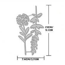 1pc Flower Metal Cutting Die | Scrapbooking Embossing Mold, Valentine's Day Card Making Template, Suitable For Album Card, Handmade Card Craft Tool - Silver - View 10