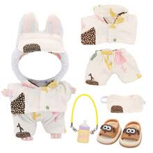 Eyemask & Sleepwear Set (Random Pattern), Bottle Hanger, Slippers, For Labubu, Holiday & Birthday Gift (Excluding Plush Doll) - Multicolor - View 14