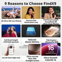 OPPO Find X9 5G Flagship Imaging | Dimensity 9500 Flagship Chip | Hasselblad Certified 200MP Periscope Telephoto | 4K Ultra-Clear Live Photos | 7500mAh Ultra-Long Battery Life | Full-Range 8K+4K 120fps Dolby Vision | Professional Color Accuracy | 1.15mm Ultra-Narrow Bezel Display | IP69/68 Waterproof | ColorOS 16 AI Smart System | Flagship Performance - Velvety Titanium - View 10