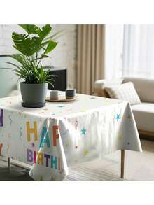 Use This Waterproof Tablecloth To Decorate And Make Your Birthday Party Unforgettable! - White - View 12