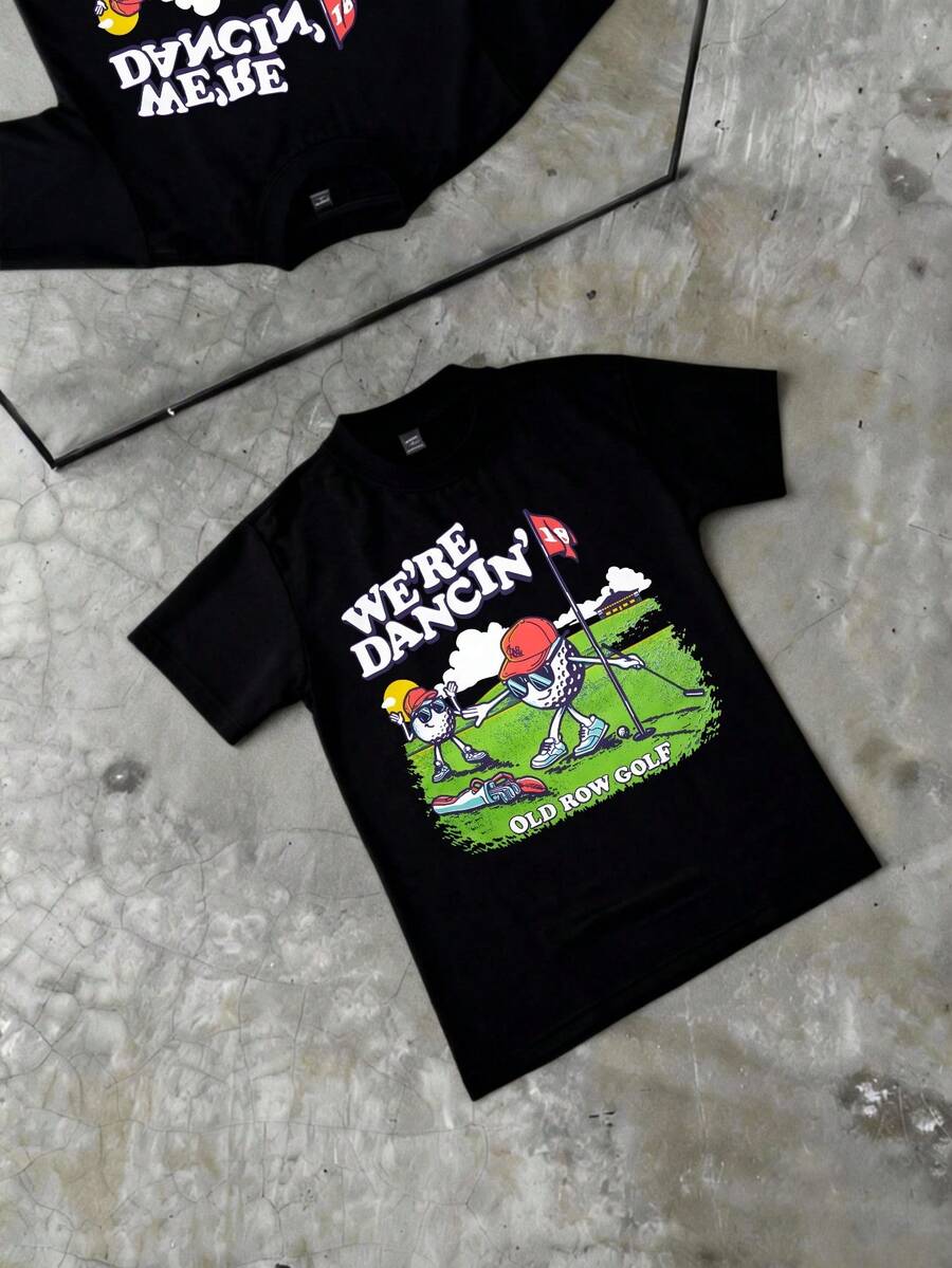 Camiseta para hombre manga corta regalo ideal para cumpleaños 100% algodón camiseta masculina de verano con estampado transpirable suelta suave cómoda camiseta casual Pascua Camiseta con estampado Y2K escena urbana