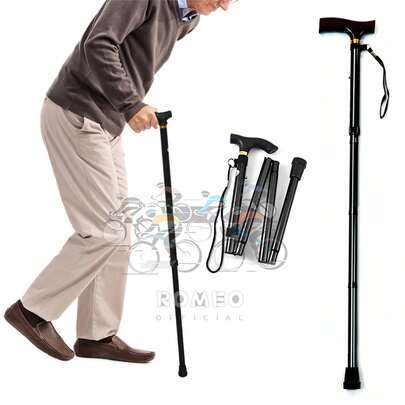 Bastón Plegable / Retráctil - Muy Ligero, Practico Y Cómodo