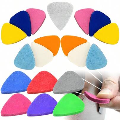 5/10 piezas Púas de fieltro de colores de 3x2,5 cm y 3,5 mm de grosor, con forma de corazón, duraderas, adecuadas para guitarra, ukelele, bajo y otros instrumentos musicales de cuerda, accesorios para actuaciones
