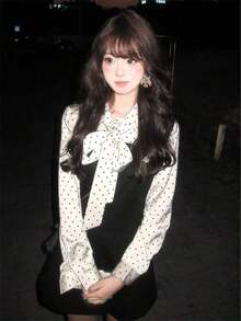 Women Short Dresses - váy yếm đen - Xem 5