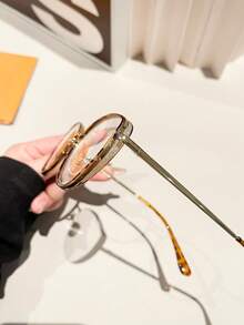 Cat Eye Versatile No-Makeup Fashion Non-Prescription Glasses - A - View 2