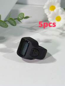 Contador de anillo clásico y sencillo, de material de resina, ligero y cómodo, conteo conveniente, contador de anillo con pantalla digital, contador de presión manual de alivio, ampliamente aplicable, disponible en varios colores, adecuado para hombres y mujeres, regalos navideños, contador de rosario electrónico, aplicable para uso comercial y doméstico, contador multifuncional - Multicolor - Ver 18