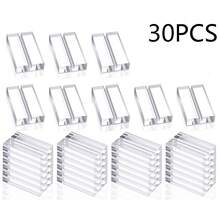 1/2/5/10/20/50个装亚克力透明桌卡架，名片架，婚礼指示牌展示架，适用于餐桌、婚礼照片、办公室菜单、会议等场合 - 彩色 - 查看 19