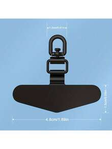 1 قطعة موصل سلسلة هاتف من الفولاذ المقاوم للصدأ، لا يحتاج إلى بطارية - مشبك معدني مرفق بلوحة مثبتة لسلسلة مضادة للفقدان، ملحق مشبك قابل للدوران 360 درجة لضمان تشغيل الهاتف، موصل سلسلة الهاتف متوافق مع الأندرويد والهواتف الذكية، هدية للأم والعائلة والأصدقاء والأطفال وأعياد الميلاد والمناسبات - متعدد الألوان - مشاهدة 3