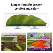 Acrylic Aquarium Observation Tunnel - Transparent Hollow Tube With Fish Leaves, Encourages Exploration