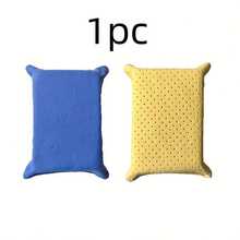 1pc High Quality Multi-Functional Car Wash Sponge Block, Non-Woven Double-Sided Plush Sponge Block, Suitable For Car Glass Cleaning, Defogging, Waxing, Car Washing, Interior Cleaning - Multicolor - View 7