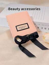 Gucci กระเป๋าใส่เครื่องสำอางหรูหราสไตล์มินิมอล, กระเป๋าจัดระเบียบแบบพกพา, กระเป๋าสตางค์ขนาดเล็กแฟชั่นสำหรับผู้หญิง