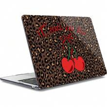 For MacBook Air 13.6 Inch Case A3240 M4 A3113 M3 A2681 M2 With Retina Dispaly, 2025 2024 2023 2022 Release, Plastic Hard Shell Case With Screen Protector & Keyboard Cover, Chalk Pink Bow - 櫻桃和豹紋 - 查看 1