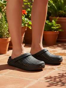 Orthopedic Sandal Babouche Clog Indicated For Fasciitis Spurs Boaonda KIN - 100% ORIGINAL - 黑色/黑色 - 查看 1