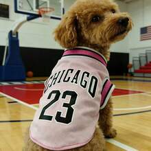 Ropa para mascotas de malla transpirable, jersey con estilo #23 para Corgi, Bulldog Francés y otros perros, para verano - Rosa - Ver 7