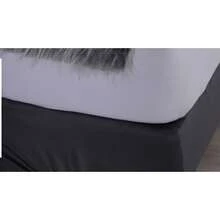 Queen Size Box Spring Bed Skirt, Fitted Style, Gel Knit - 灰色 - 查看 4