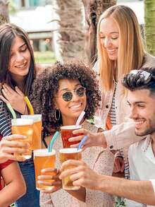 12 Pcs Reusable Wavy Colorful Glass Straws,20cm X8 Mm Shatter Resistant Cute Drinking Straws With 1 Clean Brush For Beverages,Coffee,Juice,Cocktail,Teas - Multicolor - View 6