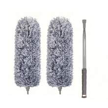 SOKANY Multipurpose Extendable Duster With Bendable Duster Head - Reusable And Washable, Suitable For Cleaning High Ceilings, Furniture And Cars - Grey - View 12