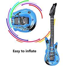 Microfone Inflável de Estrela do Rock - Guitarra Inflável Acessório de Foto, Adequado para Temas de Concerto, Despedidas de Solteiro, Várias Reuniões, Acessórios Infláveis para Festa, Suprimentos para Festa, Ideal para Reuniões em Grupo, Cor Aleatória - Instrumento Musical Inflável, Brinquedo Inusitado, Acessório de Foto para Festa, Adequado para Karaokê e Home KTV, Acessório de Microfone, Perfeito para Festas de Aniversário, Festas de Casamento, Ano Novo, Natal e Despedidas de Solteiro - Multicolorido - Visão 9