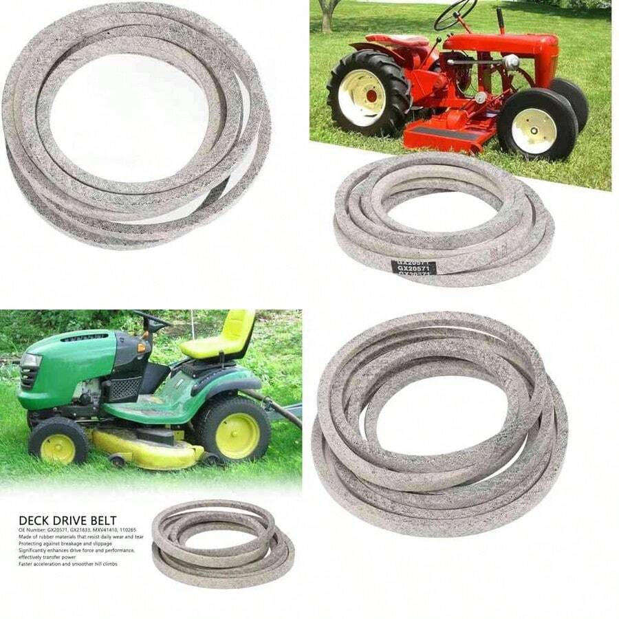 Correa de Transmisin de Cubierta de 1/2 X 141 Pulgadas GX21833 Reemplazo de Correa de Cortacsped de Goma para 145 155C D140 D150 D160 L120 L130 - como se muestra en la figura - Ver 1