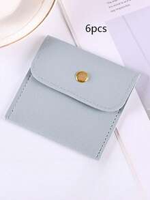 10个装首饰袋，情人节礼物，仿皮首饰袋，首饰礼品包装，12/6/2个装真皮首饰袋，20种颜色可选，按扣式仿皮首饰收纳袋 - 高档礼品袋，适用于耳环、项链、手镯和戒指 - 完美收纳和分类，情人节必备 - 完美的礼品包装 - 彩色 - 查看 22