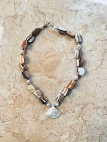 This Handmade Designer Calla Lily Necklace Is A Women's Necklace Featuring A Crystal And Pearl Tassel Pendant. It Is Adorned With An Elegant French Floral Pattern And Bohemian Style, Making It Very Suitable For Parties, Banquets, Weddings, Holidays, Vacations, Dates, And Other Occasions. - Pink - View 12