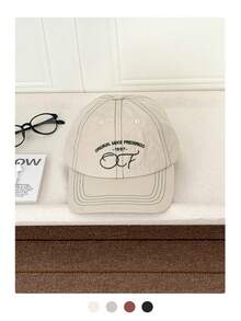 1pc Soft Crown Letter Embroidery Baseball Cap, Retro American Style Embroidered Letter Unisex Baseball Hat, Versatile Casual Adjustable Snapback Cap For Spring/Summer - 1997 Open Line - View 7