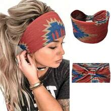 女士波西米亚风发带，瑜伽运动头巾，适合春、夏、秋、冬四季穿着。