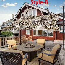 1件装2D数码印花遮阳布，5种不同的抽象豹纹图案，特点包括：印花图案、防风、可拆卸、轻便、半遮阳、防尘、耐用、露营装备、露营必备品 - 彩色 - 查看 20