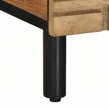 vidaXL Tavolo basso marrone 80x50x40 cm in bois de manguier massiccio - Castano - Visualizzare 8