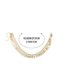 1PC Boho Sequins Head Chain Festival Headpiece Hair Chains Fashion Headband Women's Hair Jewelry Great For A Party Accessory - Gold - View 3