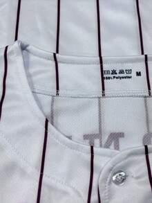 Customizable Plus Size Men's Black Baseball Jacket, Can Print Personal Name, Number And Team Name, Free Design, Fast Delivery, Suitable For Outdoor Sports, Casual Daily Wear, Gatherings Summer - màu đen - Xem 5
