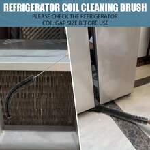 2pcs Multi-Functional Dryer Vent Cleaning Brush Set, Stainless Steel Dryer Vent Lint Brush, Manual Lint Brush, Long Handle Flexible Refrigerator Dryer Lint Remover Brush - Extended - View 3