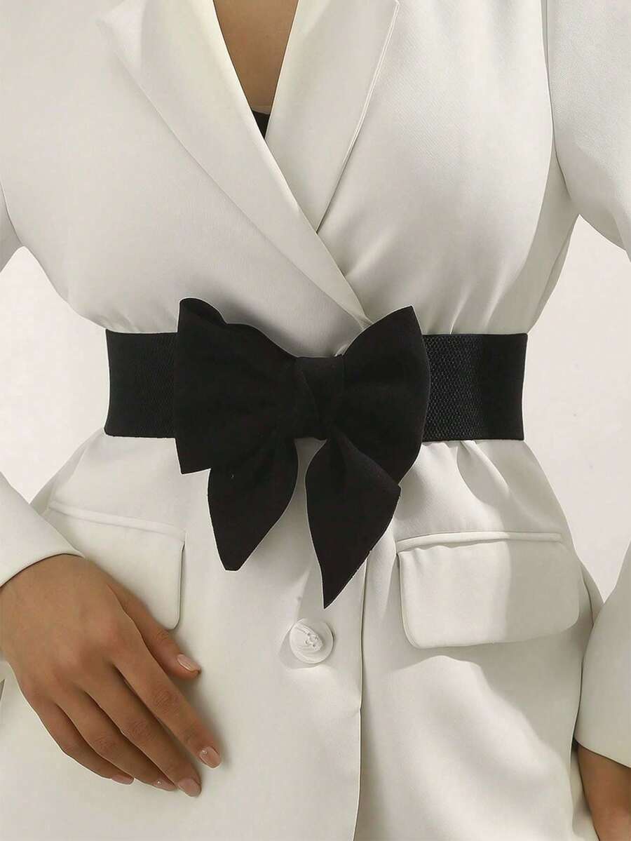 1 PC Women's Belt - Decorative Adjustable Elastic Skirt Ribbon, Available In Multiple Colors - Perfect For Pairing With Casual And Evening Wear, A Sweet Style Accessory, And An Elegant Dress Embellishment. - Multicolor - View 1