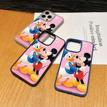 Mickey Mouse Clubhouse Character Patterned Phone Case Featuring A Joyful Design. Mickey Mouse, Minnie Mouse, Donald Duck, Daisy Duck, Goofy Dog, Compatible With IPhone 17, 17 ProMax, 17 Pro, 17 Air, 16, 15, 14, 13, 12 Pro 11 XsMax Xs Xr X And Galaxy Models, With Shockproof Protection And Magnetic Case. A Fun Gift For Disney Fans ,Mickey Fans, Family, Friends, Birthdays, Holidays, And Special Occasions. A Delightful Addition To Your Phone Accessories. - Grey - View 2