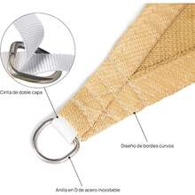 CYPNToldo de Sombra Comercial Curvado para Exterior Cubierta de Sombra de Arena Rectangular Resistente Permeable 185GSM Tela de Sombra para Patio Jardín Arenero 3 * 2.5 MetrosFashion - 226999174 - Ver 4