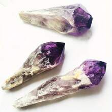 1.97-3.15 Inch Natural Uruguayan Amethyst Quartz Scepter Single Point Wand, Handmade Amethyst Mineral Crystal Home Decor - Purple - View 2